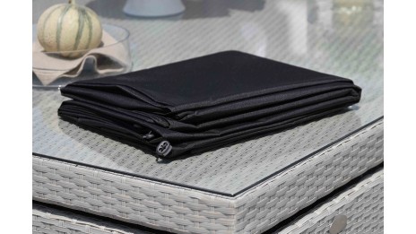 Housse de protection pour table (105x105 cm) - NOIR