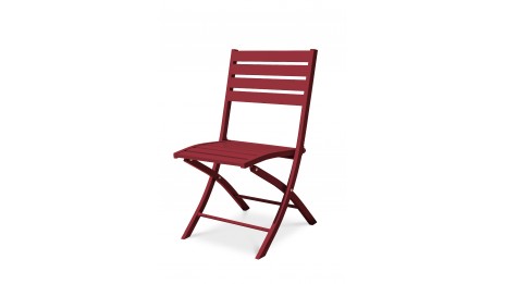 Chaise de jardin pliante MARIUS en aluminium - CARMIN