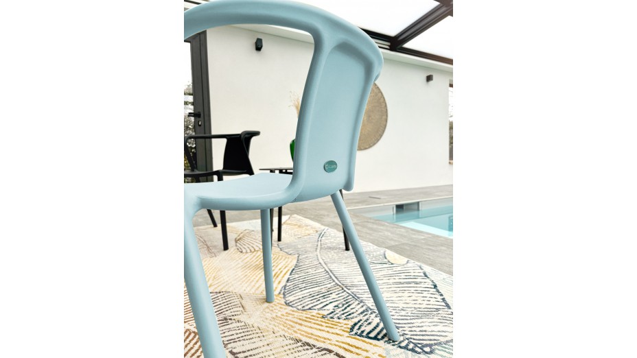 Lot composé de 2 fauteuils de jardin DIEGO-FT-AZUR empilables