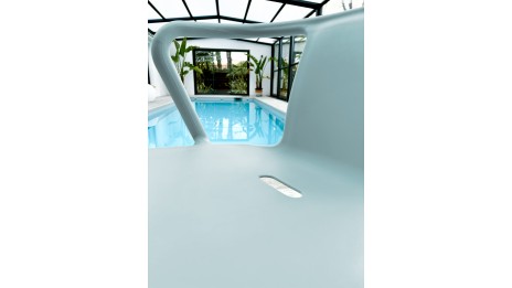 Lot composé de 2 fauteuils de jardin DIEGO-FT-AZUR empilables
