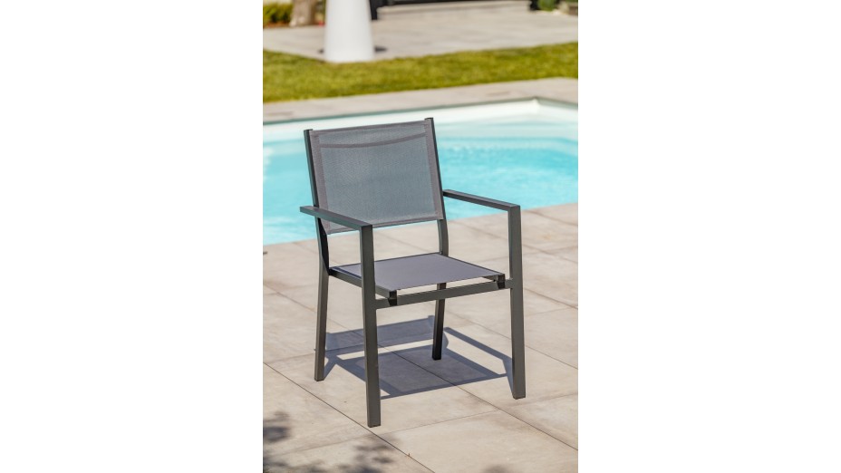 Lot composé de 2 fauteuils de jardin TOLEDE-FT empilables