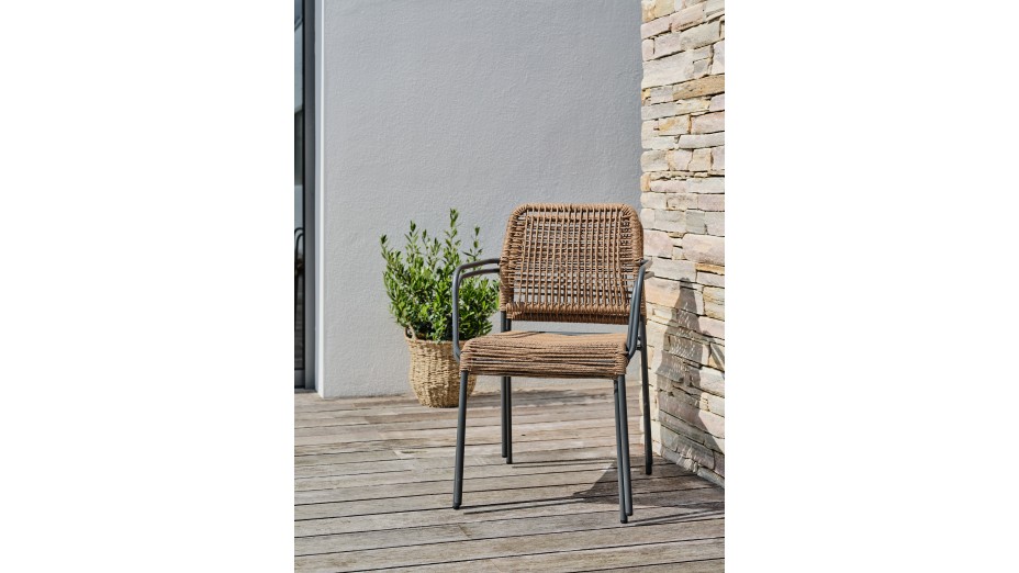 Lot composé de 2 fauteuils de jardin empilables MARCEAU-FT-ANTH