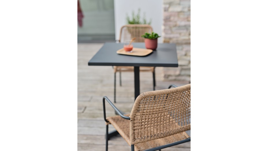 Lot composé de 2 fauteuils de jardin empilables MARCEAU-FT-ANTH