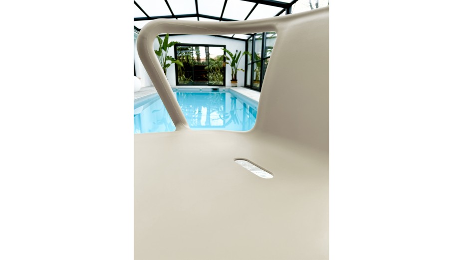 Lot composé de 2 fauteuils de jardin DIEGO-FT-SABLE empilables