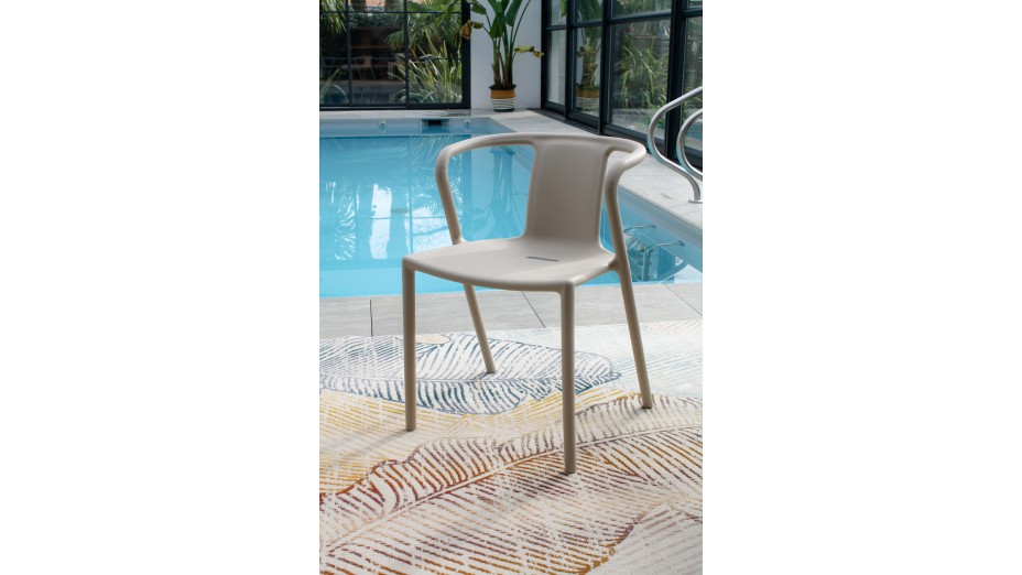 Lot composé de 2 fauteuils de jardin DIEGO-FT-SABLE empilables
