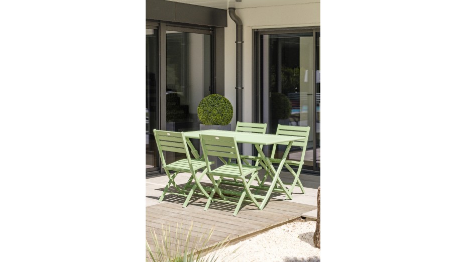 Lot composé de 2 chaises de jardin pliantes MARIUS-CP-LAGUNE