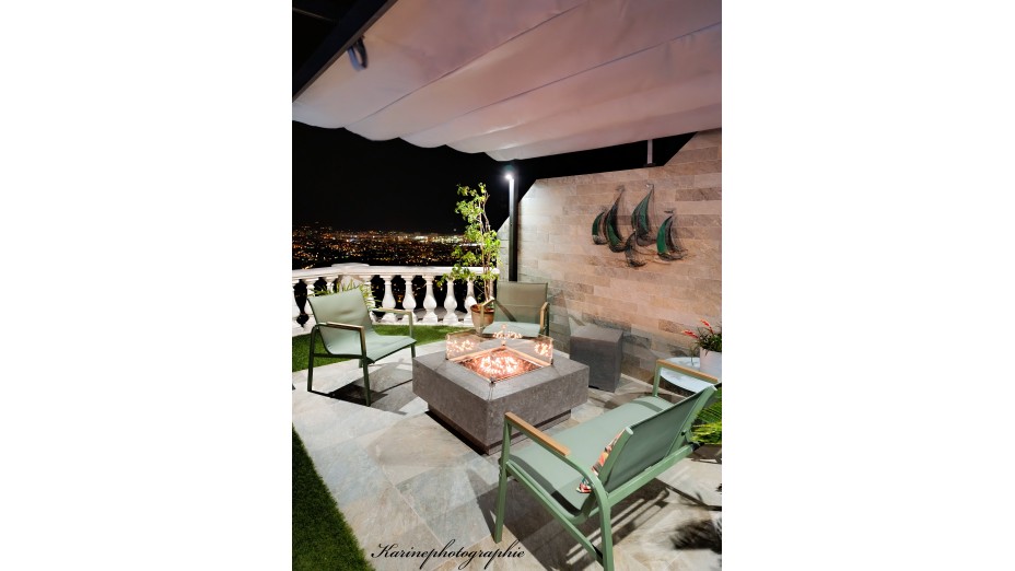 Set Brasero toutes options Manhattan gris clair