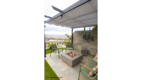 Table Brasero Manhattan gris clair