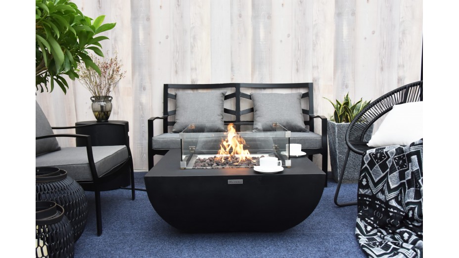 Table brasero Aurora noir
