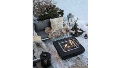 Table brasero Aurora noir