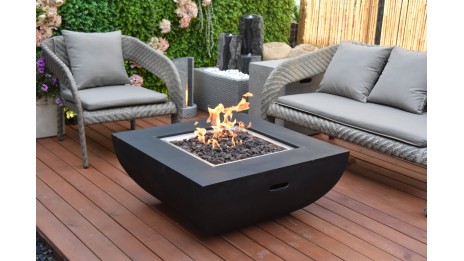 Table brasero Aurora noir