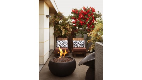 Table brasero York noir
