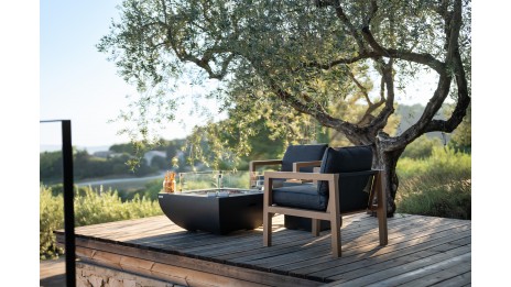 Table brasero Aurora noir
