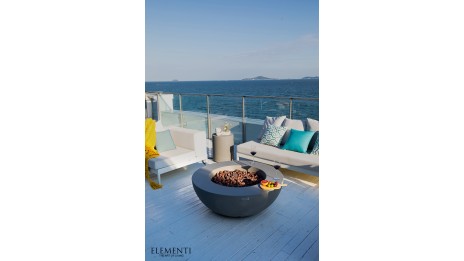 Table brasero Lunar Bowl grise