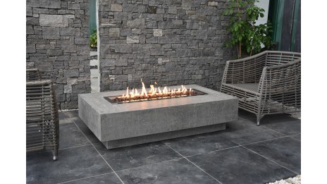 Table brasero Hampton gris clair