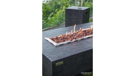 Table brasero Hampton gris foncé