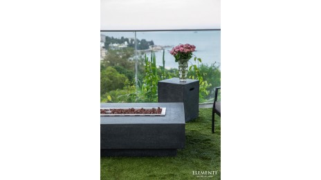Table brasero Hampton gris foncé