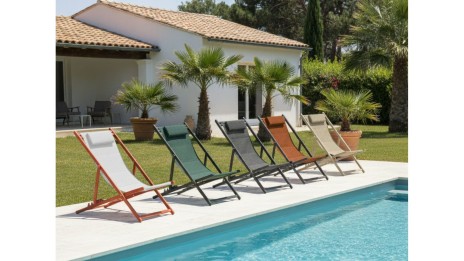 Chaise de jardin pliante Lena